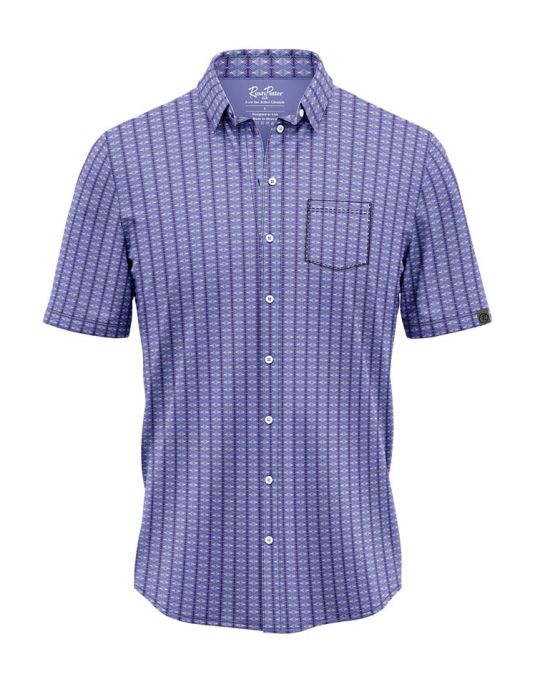 Cambria Par Tee-Mulberry/Snow-XL